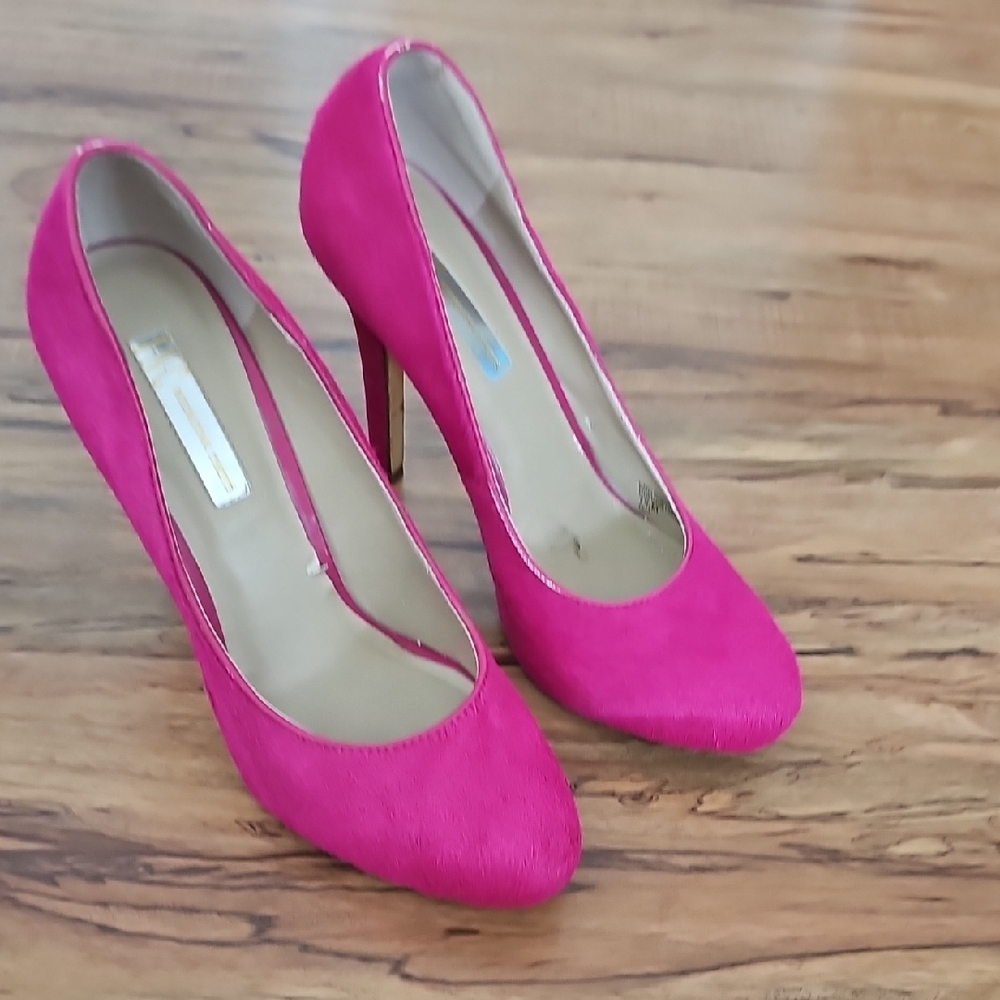 INC International Concepts Pink Suede Heels